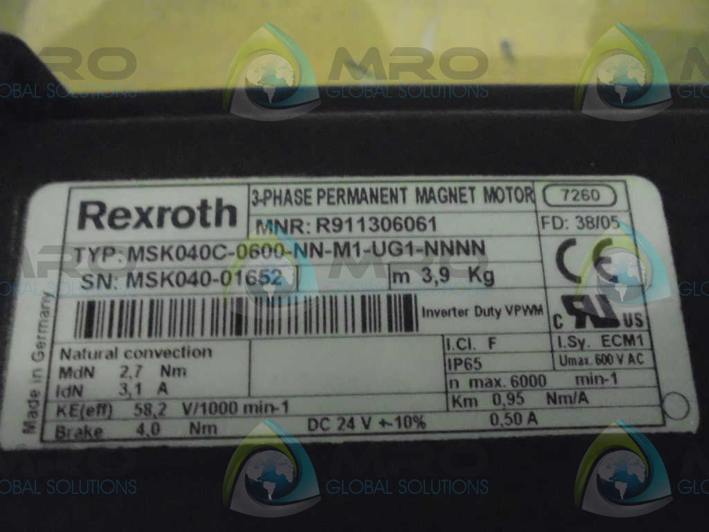 REXROTH MSK040C-0600-NN-M1-UG1-NNNN *NEW IN BOX*
