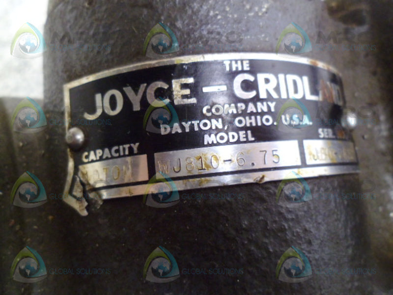 JOYCE-CRIDLAND WJ810-6.75 SCREW JACK *USED*