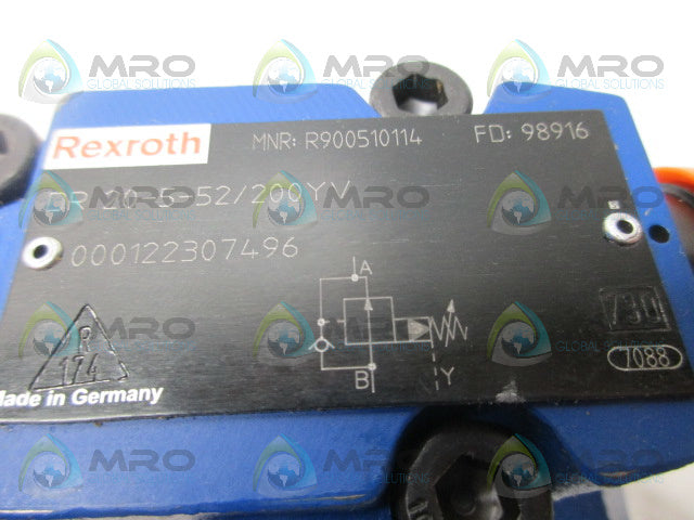 REXROTH DR20-5-52/200YV DIRECTIONAL VALVE *NEW NO BOX*