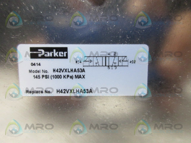 PARKER H42VXLHA53A PNEUMATIC VALVE *NEW NO BOX*