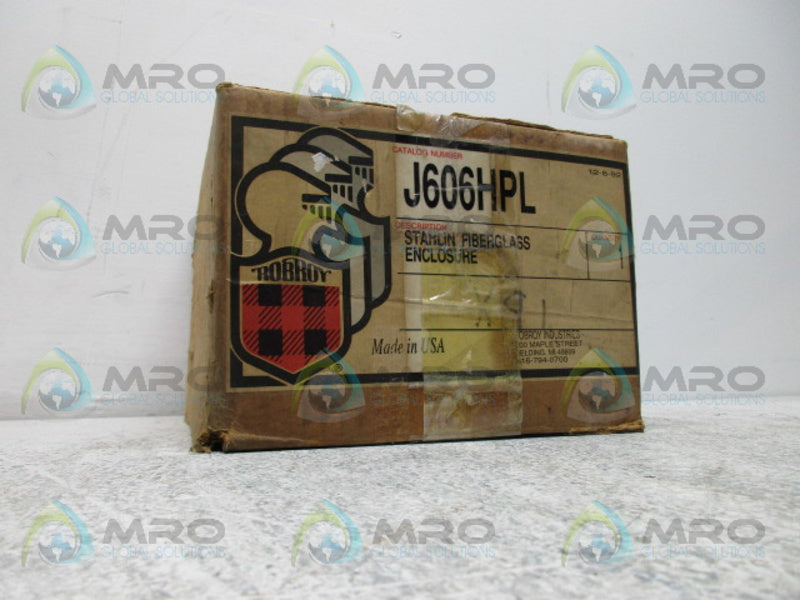 ROBROY J606HPL STAHLIN FIBERGLASS ENCLOSURE *NEW IN BOX*