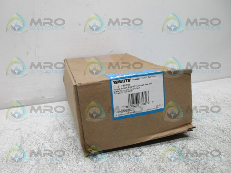 WATTS LFB6800 1 1/2 BALL VALVE *NEW IN BOX*