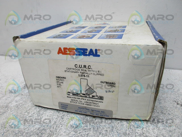 AESSEAL ABSS11AV01 CARTRIDGE w/ U.S.I. STATIONARY RADIALLY CLIPPED *NEW IN BOX*