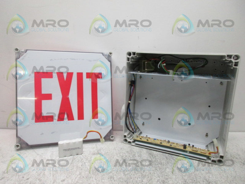 PACE LIGHTING PAC0226BRG N4X-BX-1-R EXIT SIGN RED *NEW IN BOX*