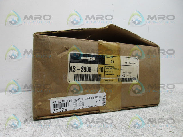 AEG MODICON AS-S908-110 REMOTE I/O PROCESSOR *NEW IN BOX*