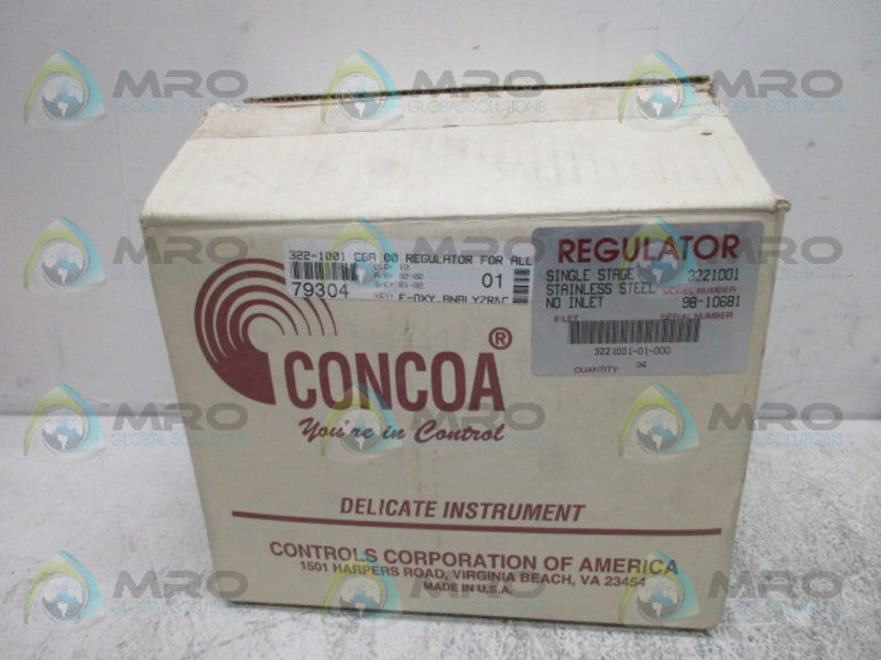 CONCOA 3221001-000 REGULATOR *NEW IN BOX*