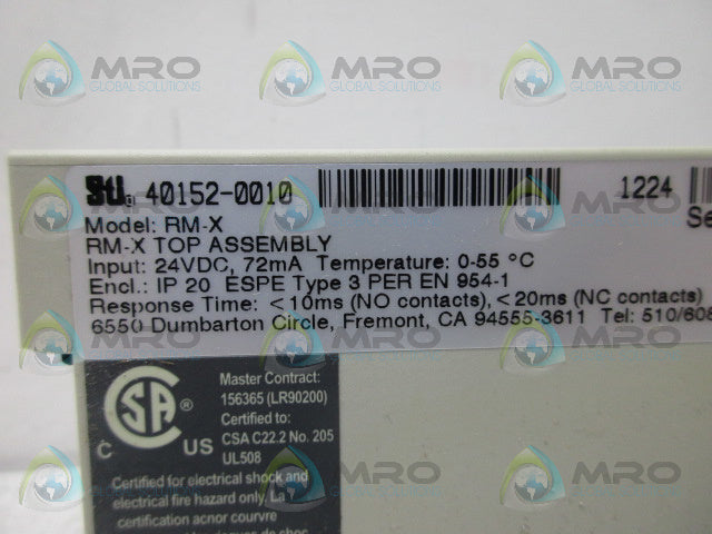 STI 40152-0010 RM-X RM-X-TOP ASSEMBLY *NEW IN BOX*