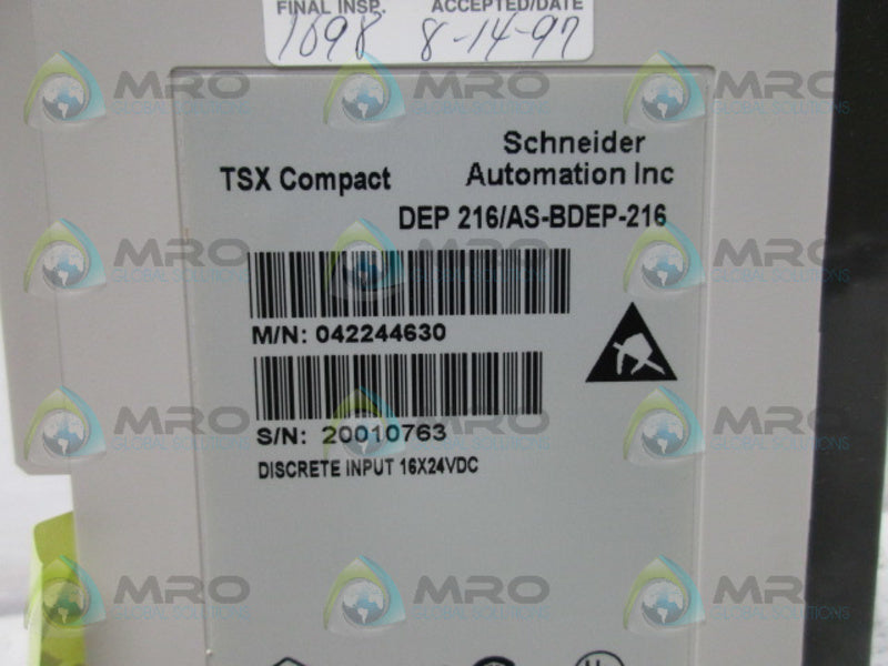 SCHNEIDER AUTOMATION TSX COMPACT DEP216/AS-BDEP-216 INPUT MODULE  *NEW IN BOX*