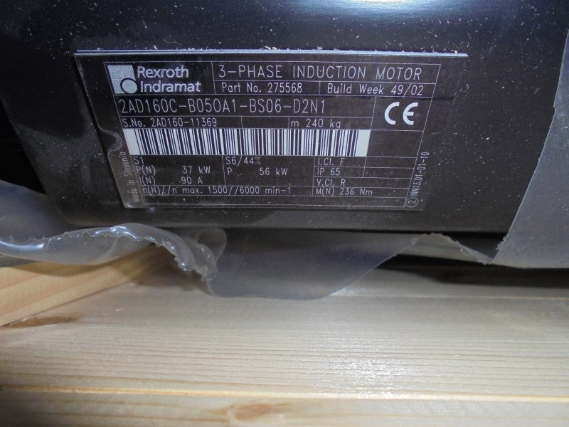REXROTH INDRAMAT 2AD160C-B050A1-BS06-D2N1 *NEW IN BOX*