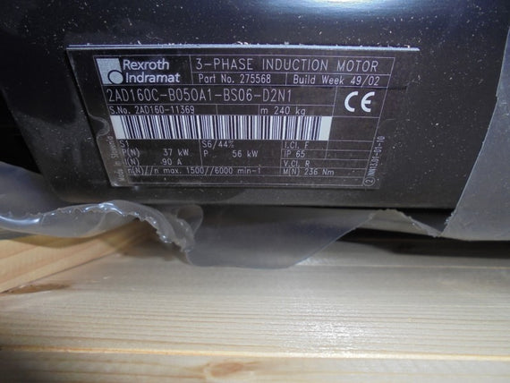 REXROTH INDRAMAT 2AD160C-B050A1-BS06-D2N1 *NEW IN BOX*