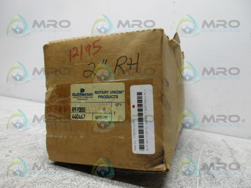 DUFF-NORTON R9700S 440467 ROTARY UNION *NEW IN BOX*