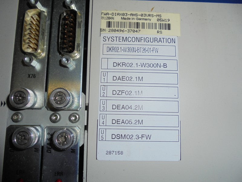 REXROTH INDRAMAT DKR02.1-W300N-BT26-01-FW NSMP