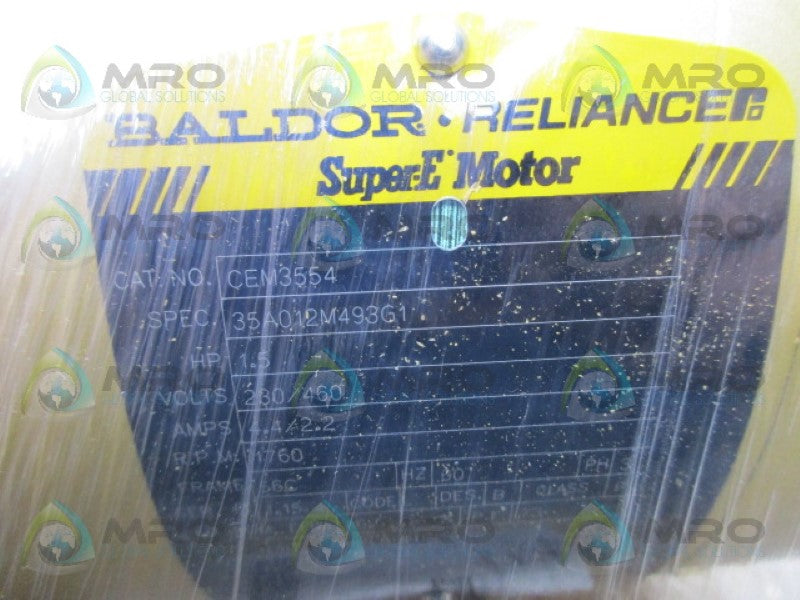 BALDOR CEM3554 1.5HP 1760RPM SUPER-E MOTOR *NEW IN BOX*