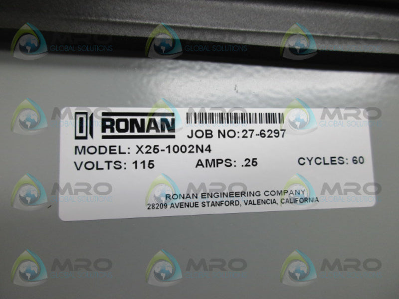 RONAN- HOFFMAN X-25-1002N4 A1008CHNF ENCLOSURE *NEW NO BOX*