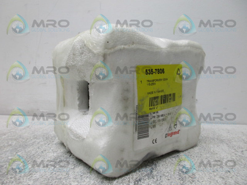 LEGRAND 535-7806 RAIL TRANSFORMER *FACTORY SEALED*