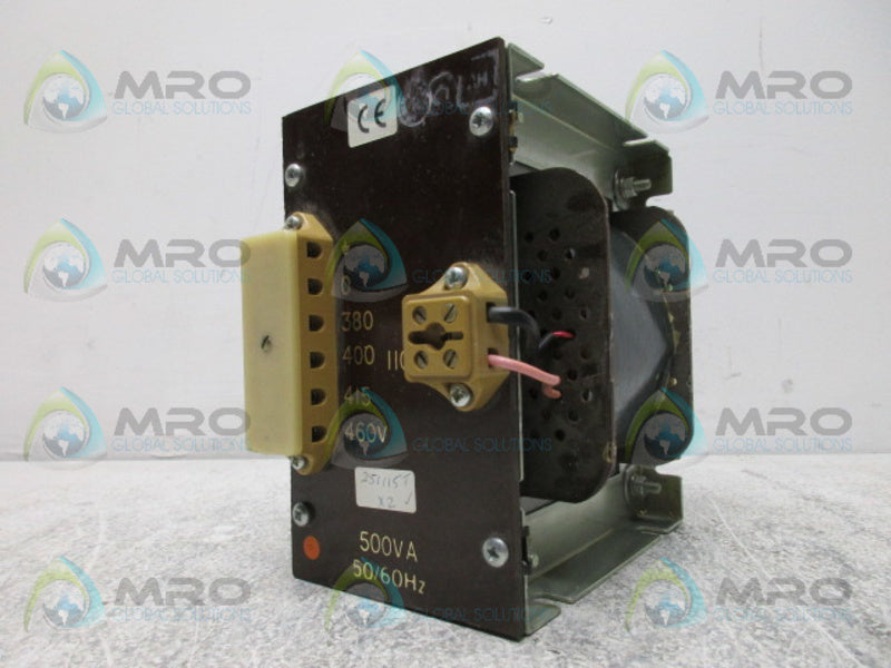 INDUSTRIAL MRO PART# 500VA 251115T x2 TRANSFORMER (AS PICTURED) *NEW NO BOX*