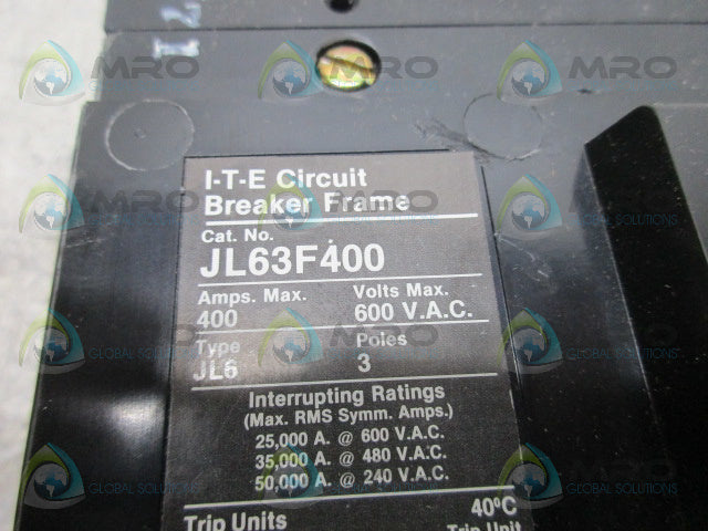 SIEMENS JL63F400 CIRCUIT BREAKER *NEW IN BOX*