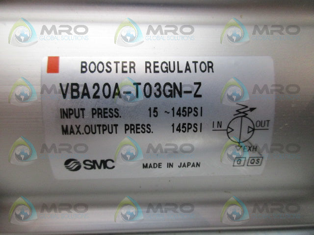 SMC VBA20A-T03GN-Z BOOSTER REGULATOR *NEW IN BOX*