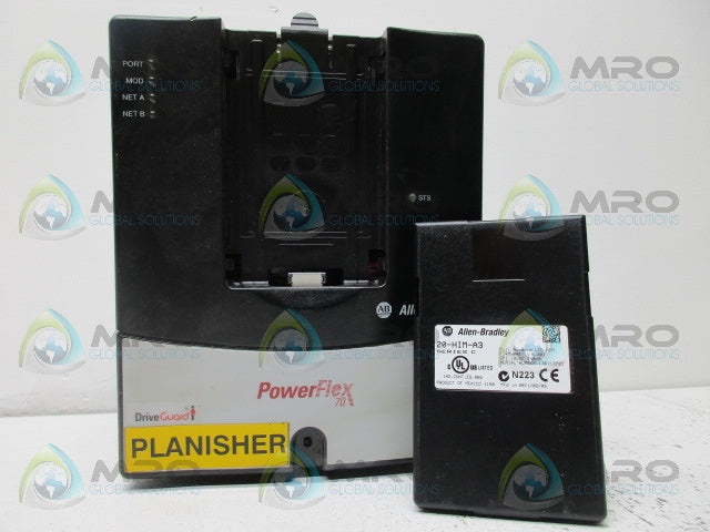 ALLEN BRADLEY 20AD5P0A0AYNANC0 SER A F/W 5.001 DRIVE w/ 20-HIM-A3 SER C *USED*