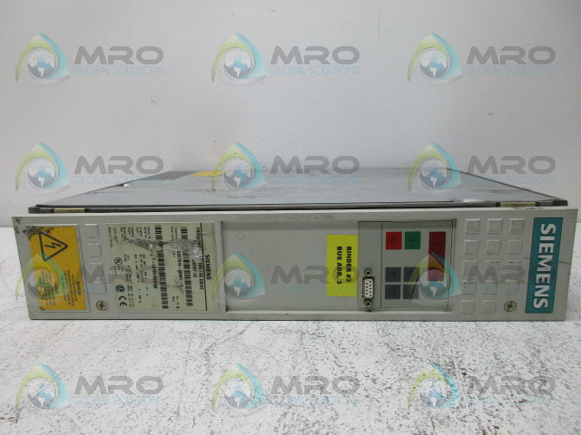 SIEMENS 6SE7016-1EA61-Z AC DRIVE (AS PICTURED) *USED*