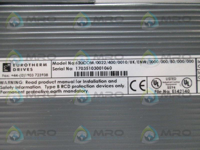 EUROTHERM 620COM/0022/400/0010/UK/ENW/0000/000/BO/000/000 DRIVE  NSNP