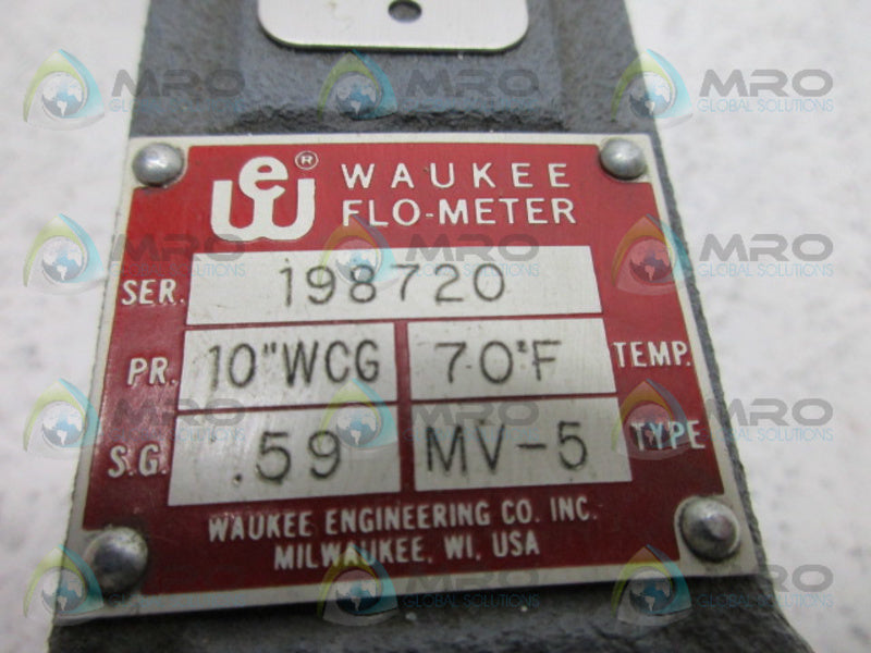 WAUKEE MV-5 FLO-METER *USED*