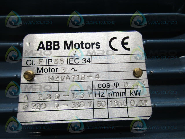 MOTOVARIO TXF005 REDUCER (ABB-M2VA71B-4 MOTOR) *NEW NO BOX*