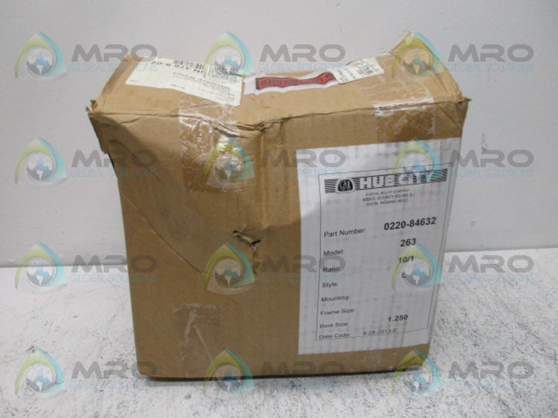 HUB CITY 0220-84632 263 RATIO 10:1 GEAR REDUCER *NEW IN BOX*