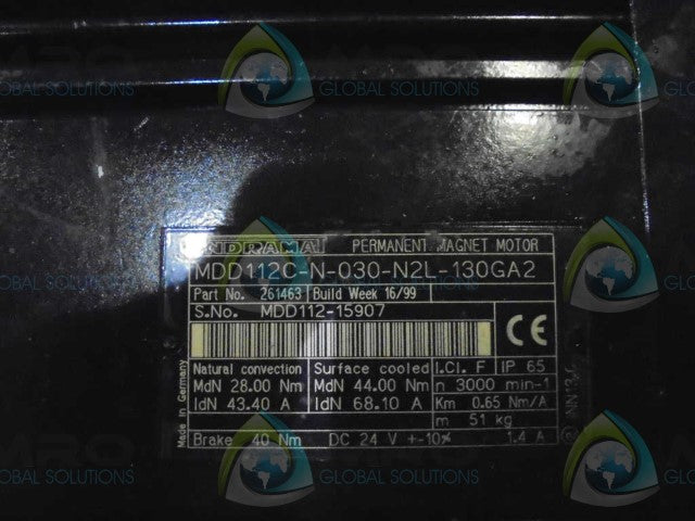 INDRAMAT MDD112C-N-030-N2L-130GA2 *NEW IN BOX*