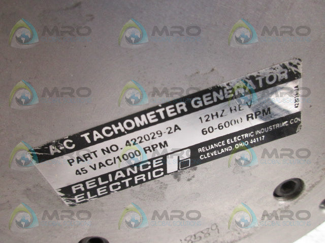 RELIANCE ELECTRIC 422029-2A AC TACHOMETER GENERATOR *NEW NO BOX*