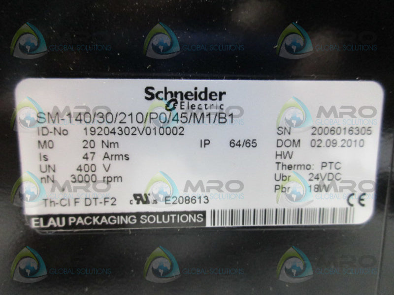 SCHNEIDER ELECTRIC SM-140/30/210/P0/45/M1/B1 SERVO MOTOR *NEW IN BOX*