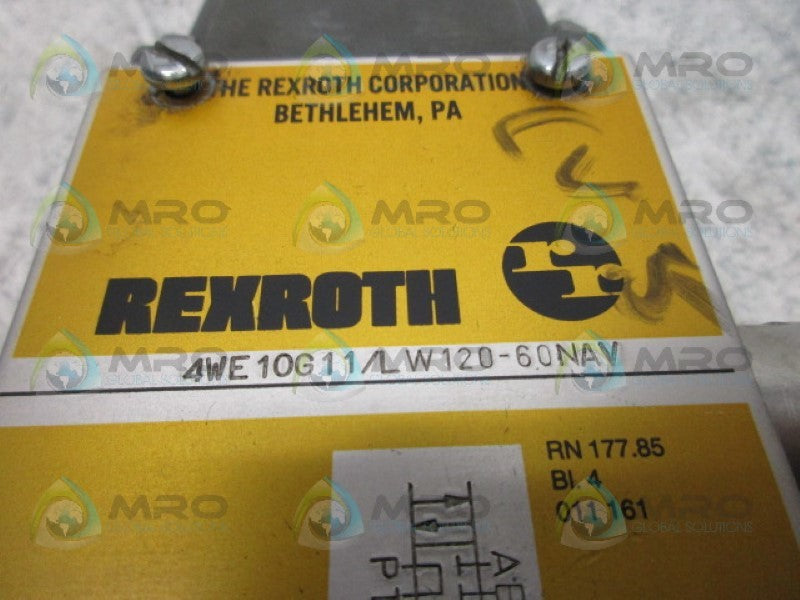 REXROTH 4WE10G11/LW120-60NAV VALVE *USED*