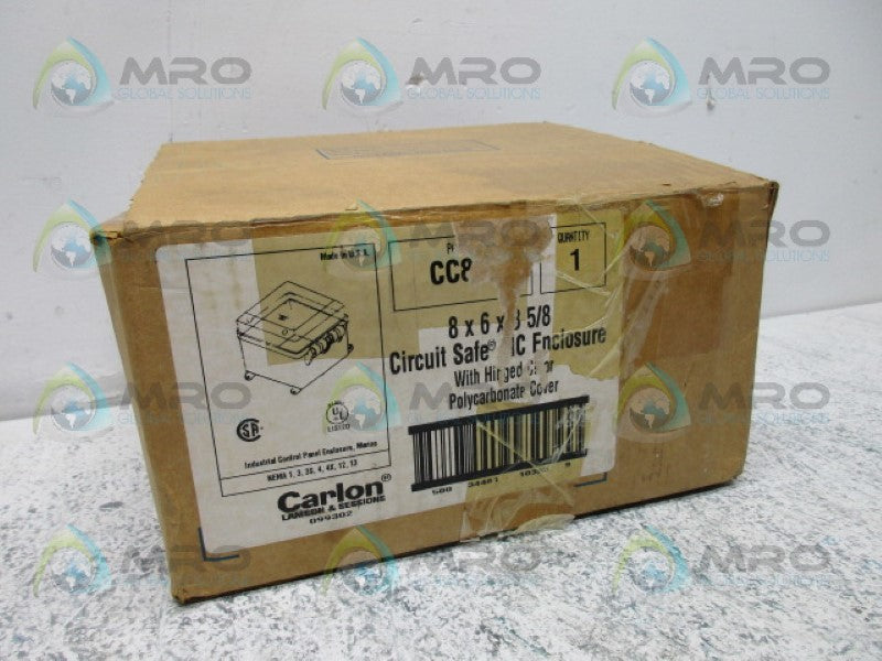 CARLON CC863 ENCLOSURE 8X6X3 5/8 *NEW IN BOX*
