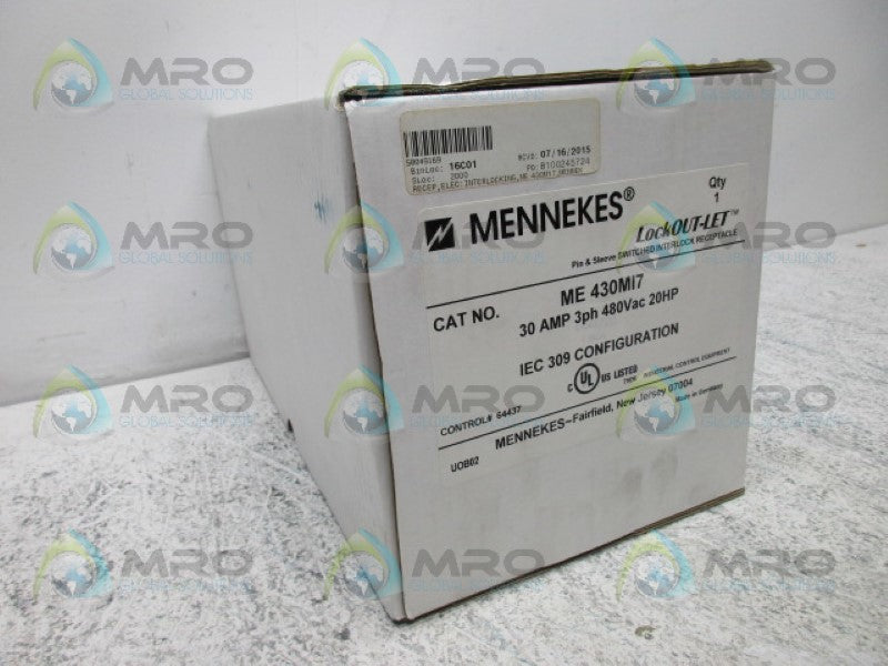 MENNEKES ME430MI7 INTERLOCK SWITCH *NEW IN BOX*