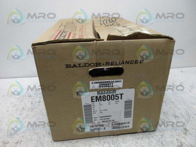 BALDOR EM8005T SUPER-E MOTOR 2HP 1750RPM *NEW IN BOX*