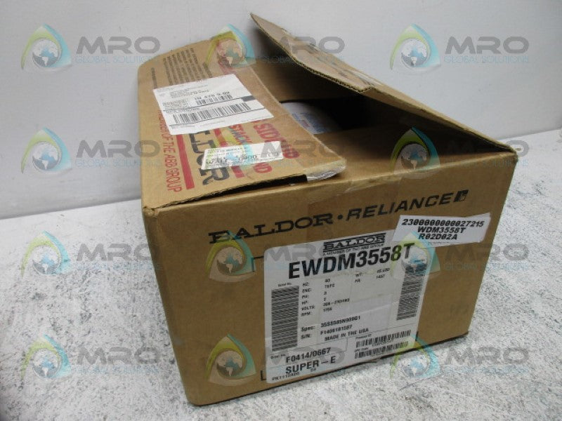 BALDOR EWDM3558T SUPER-E MOTOR 2HP 1755RPM *NEW IN BOX*