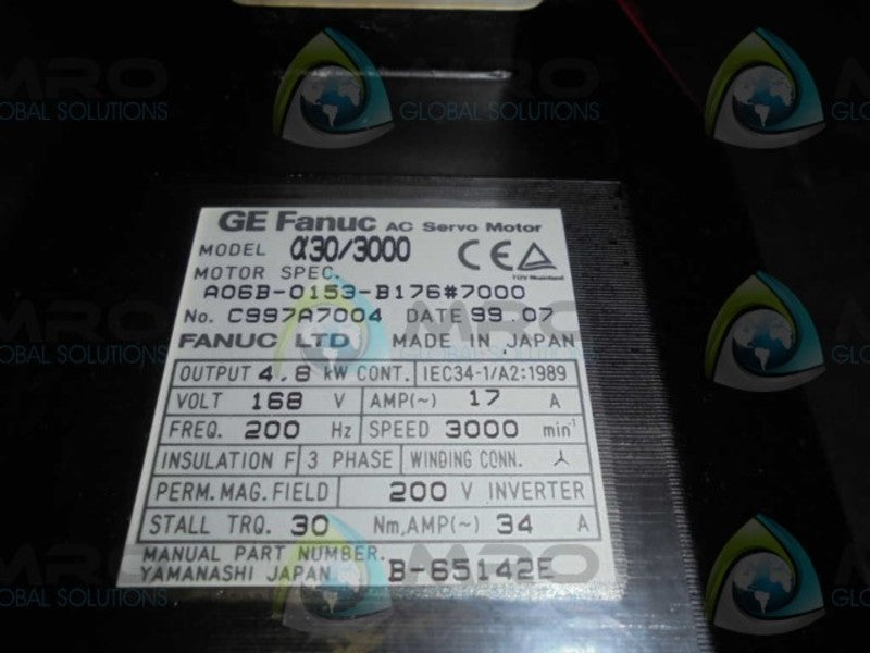 FANUC A06B-0153-B176#7000 MOTOR *USED*