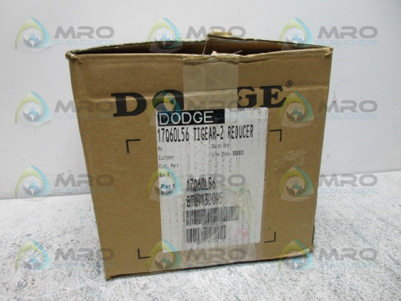 DODGE 17Q60L56 REDUCER RATIO 60:1 *NEW IN BOX*