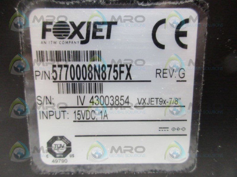 FOXJET 5770008N875FX PRINTHEAD *NEW IN BOX*