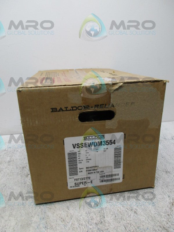BALDOR VSSEWDM3554 SUPER-E MOTOR 1.5HP 1765RPM *NEW IN BOX*