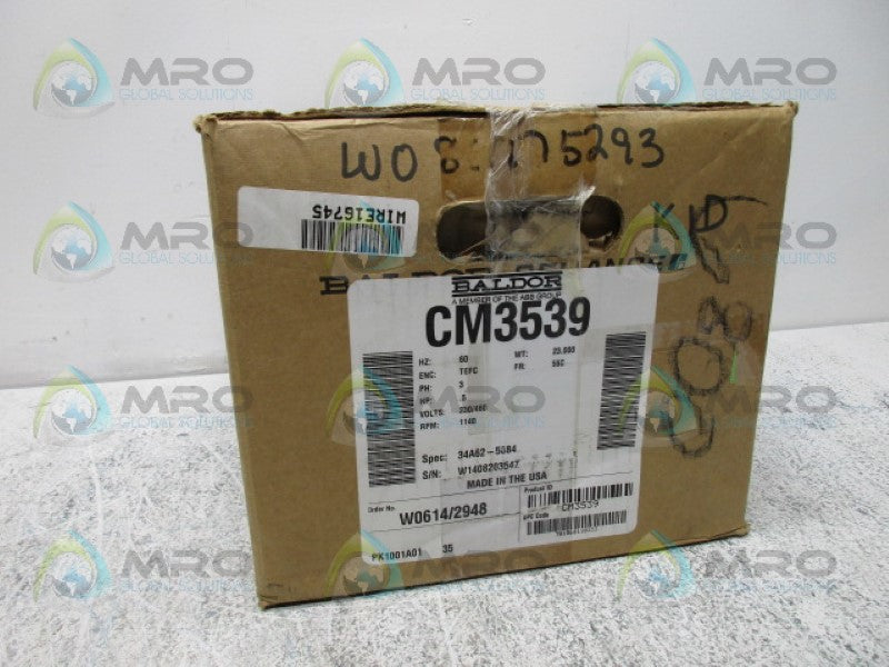 BALDOR CM3539 MOTOR .5HP 1140RPM *NEW IN BOX*