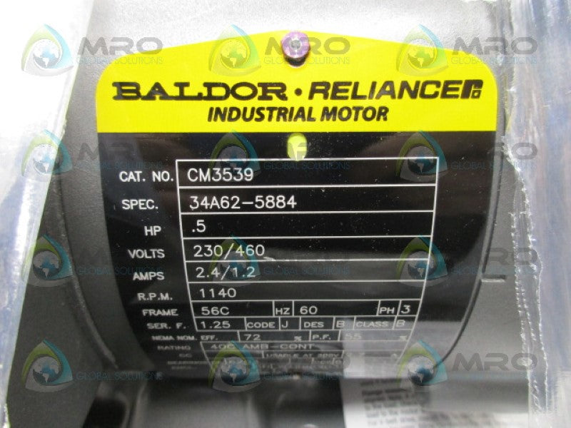 BALDOR CM3539 MOTOR .5HP 1140RPM *NEW IN BOX*