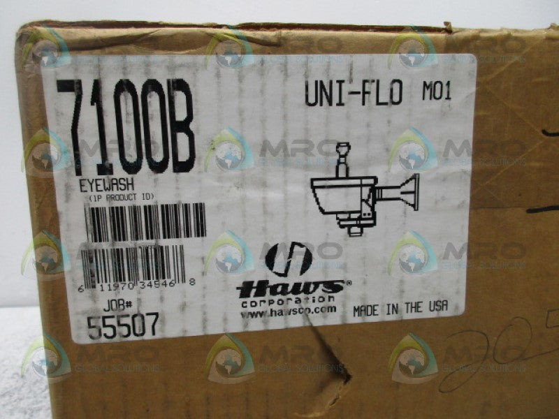 HAWS 7100B UNIFLOW EYEWASH *FACTORY SEALED*