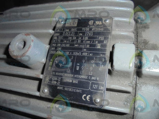 WEG 00318ES1E184TC *USED*