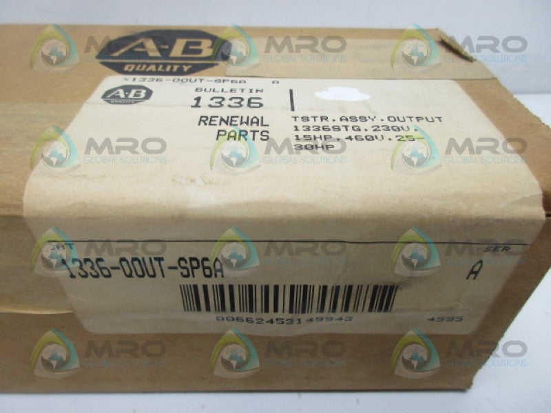 ALLEN BRADLEY 1336-QOUT-SP6A SER A TRANSISTOR *FACTORY SEALED*