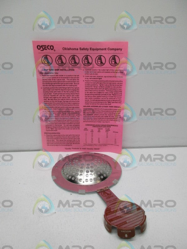 OSECO 4" F VAPRO RUPTURE DISK 108 PSIG *NEW IN BOX*