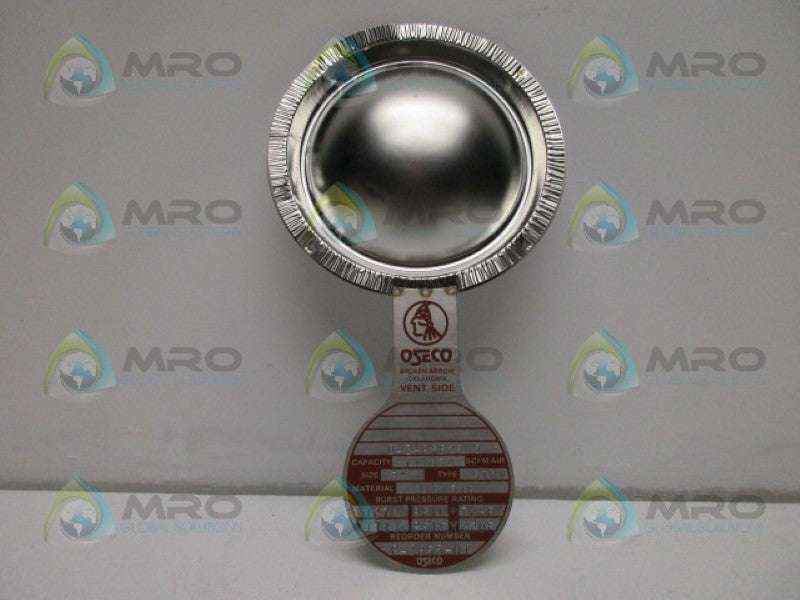OSECO 3" STDV RUPTURE DISK 127 PSIG@ 72 DEGREE F *NEW IN BOX*