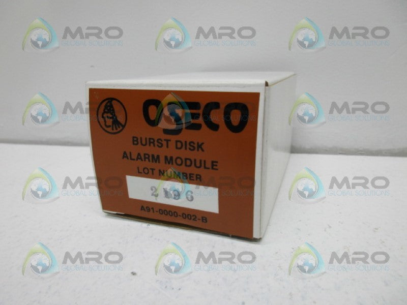 OSECO 2196 A91-0000-002 BURST DISC ALARM MODULE *NEW IN BOX*