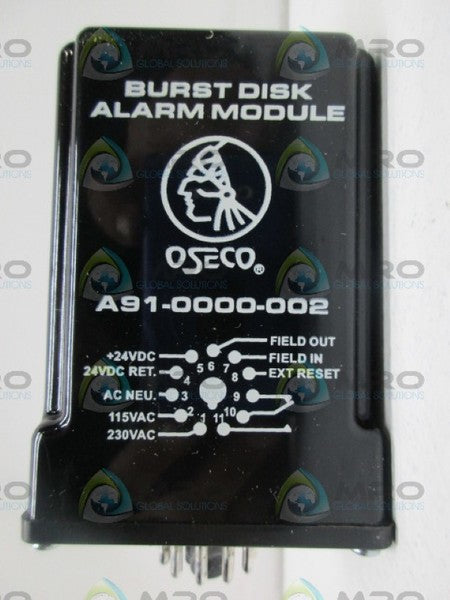 OSECO 2196 A91-0000-002 BURST DISC ALARM MODULE *NEW IN BOX*