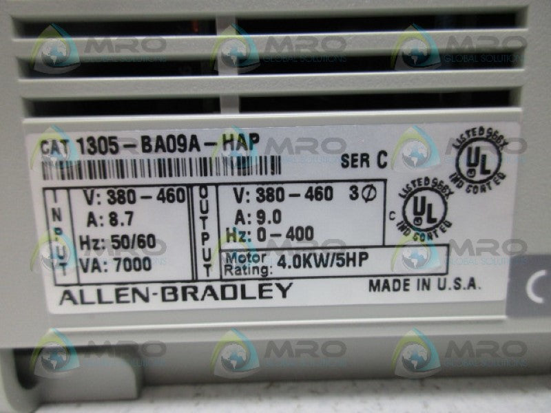 ALLEN BRADLEY 1305-BA09A-HAP SER C AC ADJUSTABLE FREQUENACY DRIVE *NEW IN BOX*